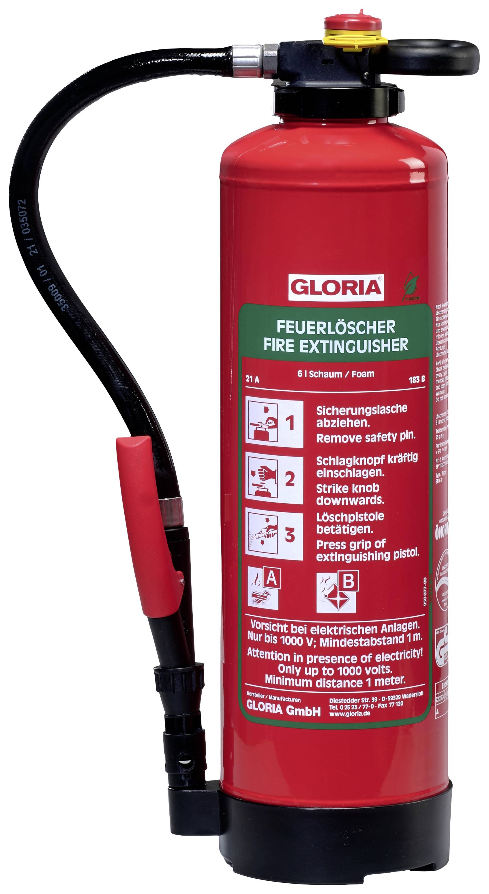 Gloria SB 6 PRO Foam Fluoride-free 6 l Fire class: A, B Content 1 pc(s)