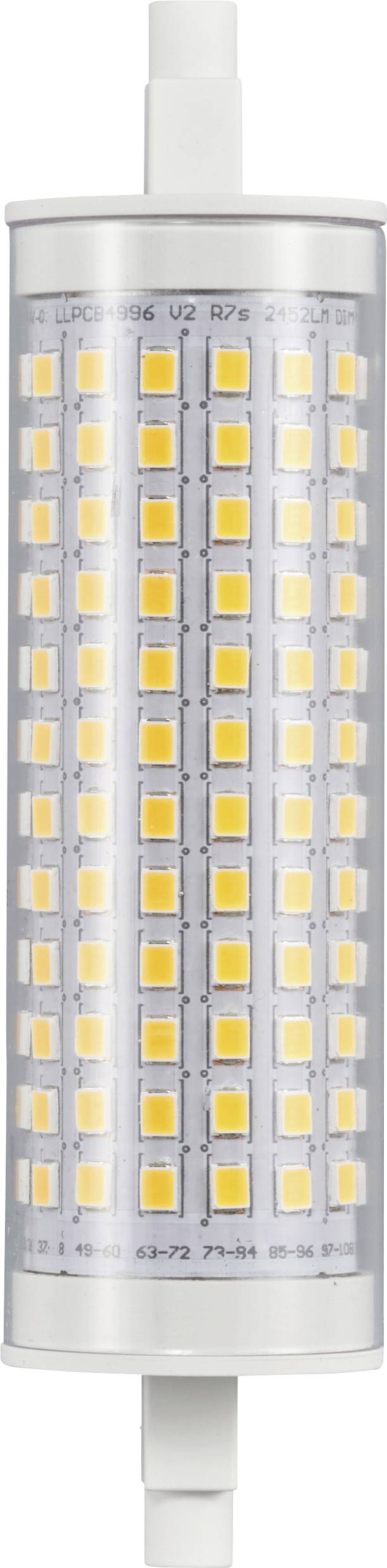 Sygonix SY-6442036 LED (monochrome) EEC E (A - G) R7s 18.2 W = 150 W Warm white (Ø x L) 28 mm x 118 mm 1 pc(s)