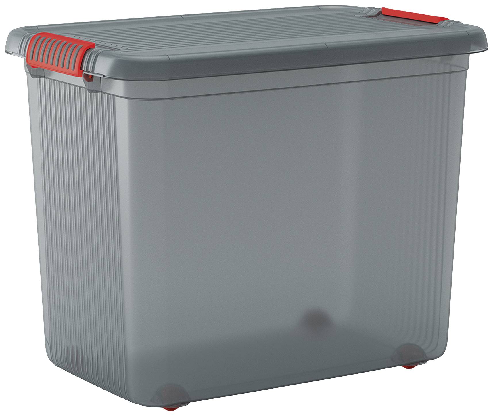 KIS 237491 Storage box K Latch Stackable (W x H x D) 590 x 450 x 390 mm Smoke grey, Translucent 1 pc(s)