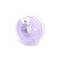 A reel of purple 3D printer filament, labelled with product specifications, on a white background.