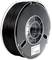 A spool of black 3D printer filament, suitable for use in 3D printing devices.