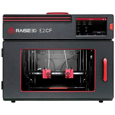 RAISE3D E2 CF 3D printer Heated bed, Bendable hotbed tray, incl. software, Built-in camera