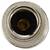Metal N-type plug viewed from above. Details of the screw connection and inner contact are visible. Used for coaxial cable.