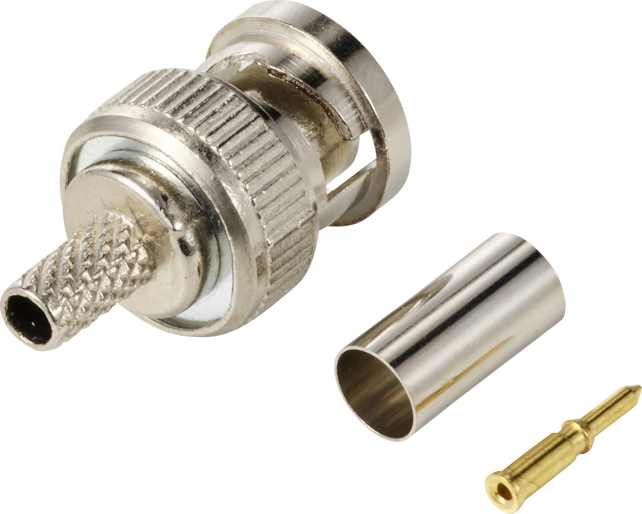 TRU COMPONENTS TC-12885936 BNC connector Plug, straight 50 Ω 1 pc(s)