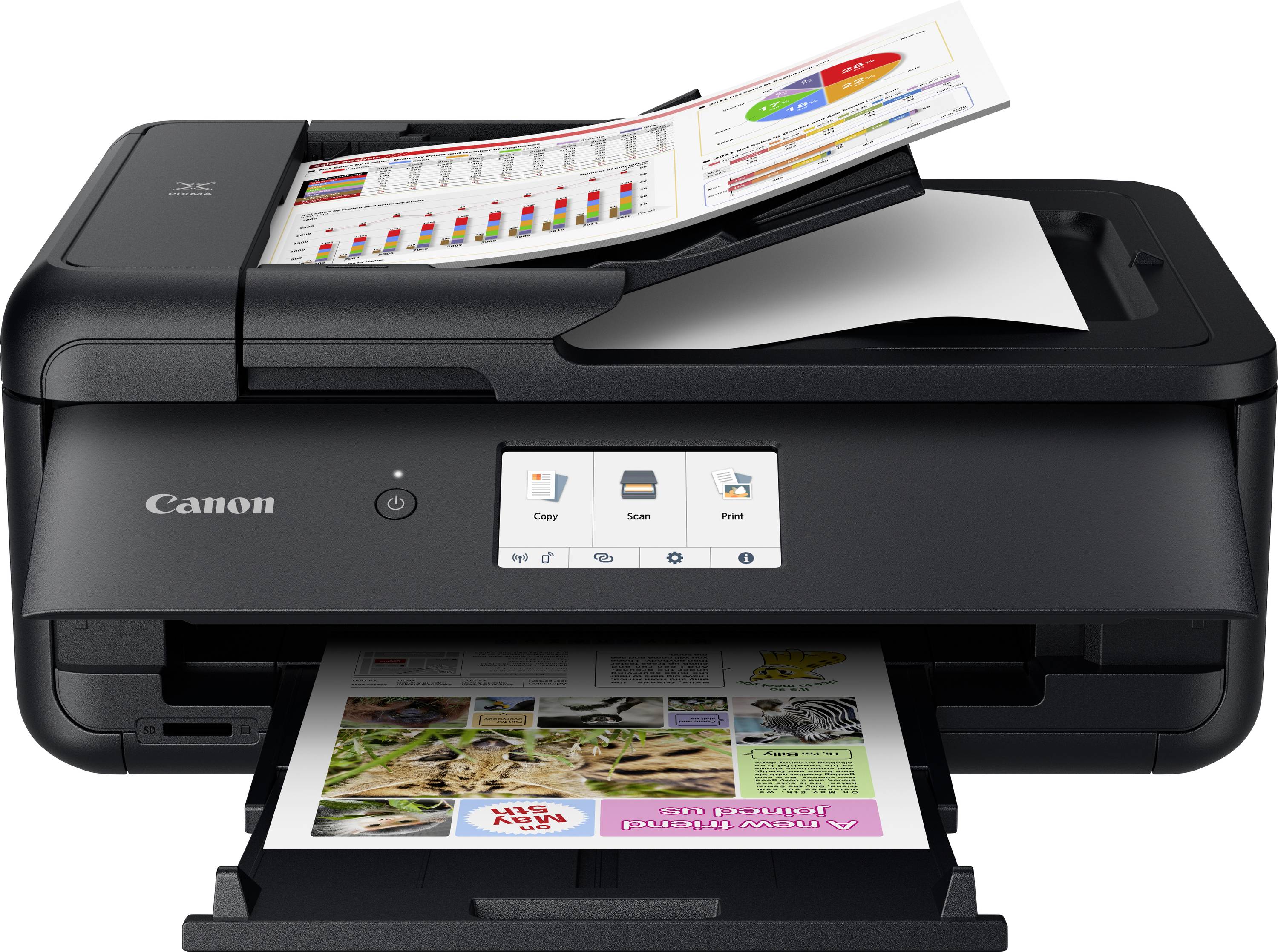 Canon PIXMA TS9550a Multifunction printer Inkjet Colour A4 Printer, scanner, copier Duplex, LAN, USB, Wi-Fi