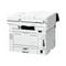 A white multifunction printer with integrated scanner, copier and fax machine, suitable for office applications.