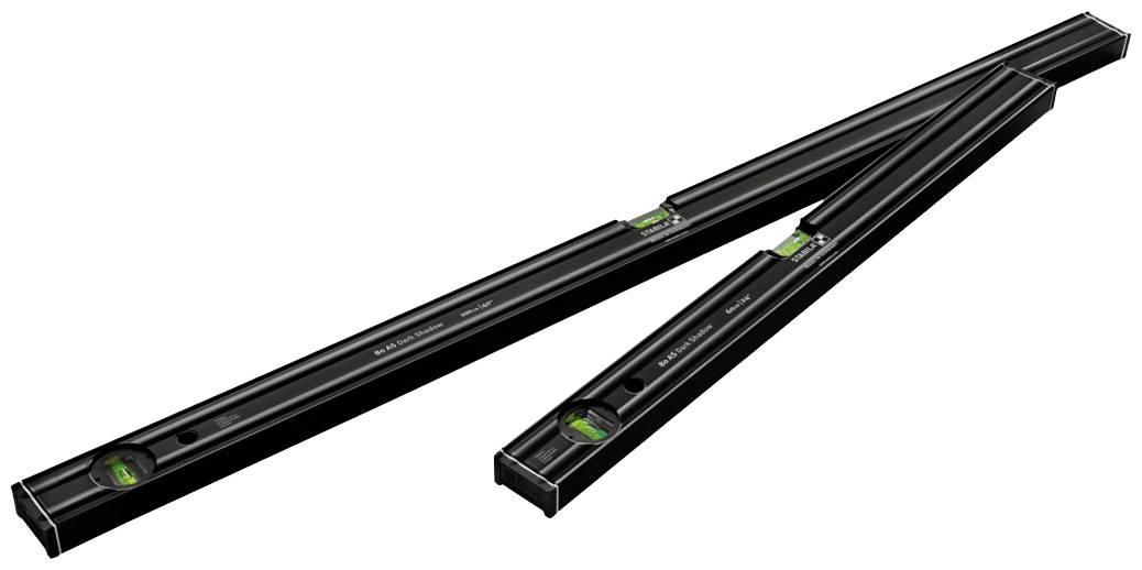 Stabila Dark Shadow 20031 Spirit level set 60 cm, 100 cm 0.5 mm/m
