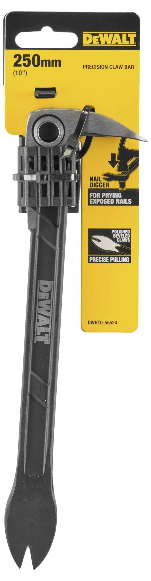Precision iron 254mm pointed claw end DEWALT DWHT0-55524-2