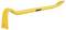 Yellow crowbar with a DeWalt logo in the centre, showing curved ends for use in levering or removing nails.