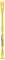Yellow crowbar with a flat and serrated end, useful for removing nails or levering material.