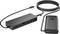 USB-C Docking Station with Multiple Ports: HDMI, USB-A, Ethernet. Connected to Power Supply, Convenient Solution for Laptop Connections.