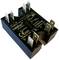 An electrical relay module with multiple terminal connections and markings for technical specifications, suitable for 12-280V AC.