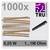 'Set of 1000 carbon film resistors rated at 0.25 W, resistance values between 1 and 1 MΩ. Brand: TRU COMPONENTS.'