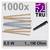 'Pack of 1000 resistors by TRU Components, resistance values from 1 to 1M ohm, power rating 0.5 W.'