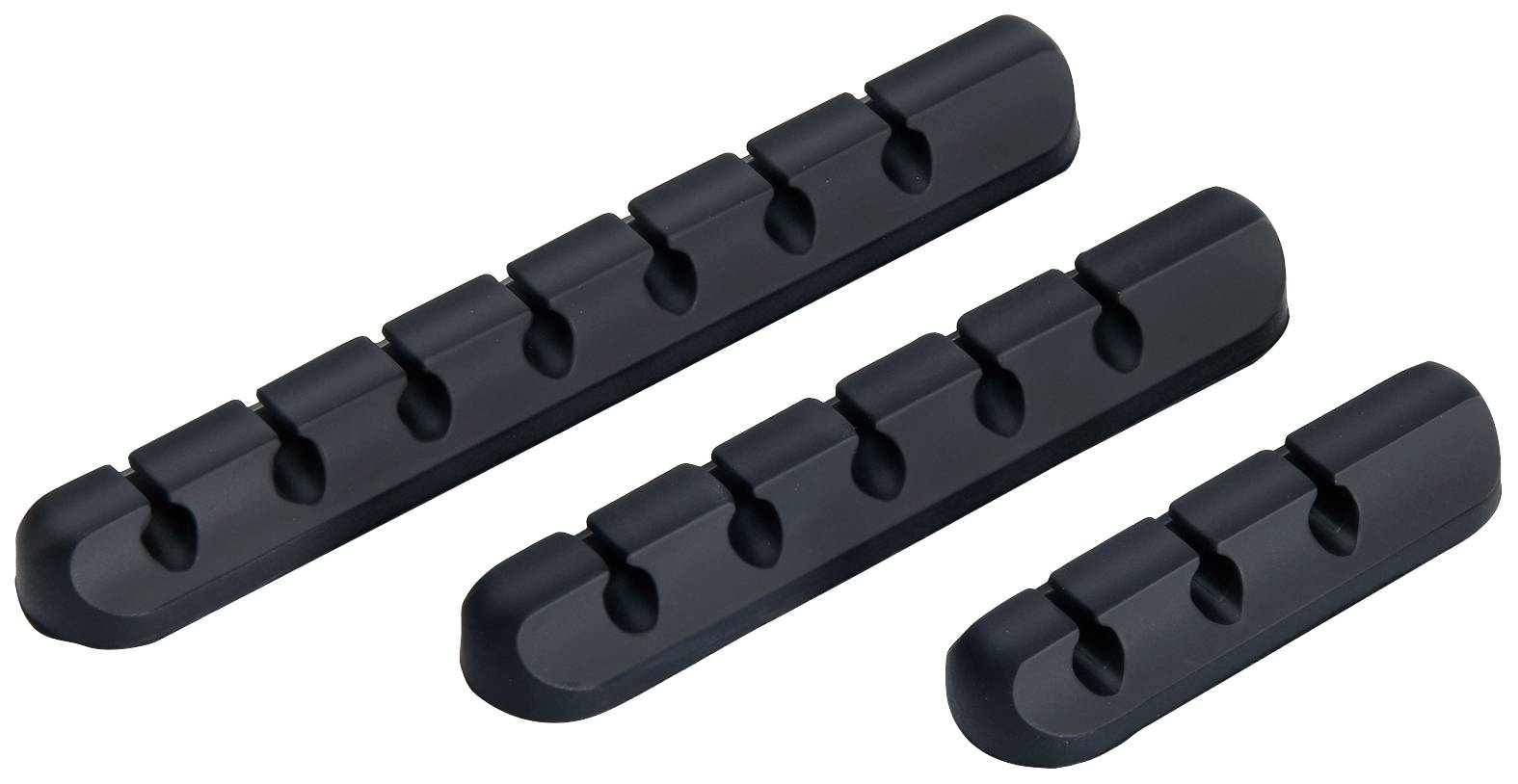 TRU COMPONENTS T24CA079 Cable mount Self-adhesive TC-12888588 Bundle Ø range 6 mm (max) Black 3 pc(s)