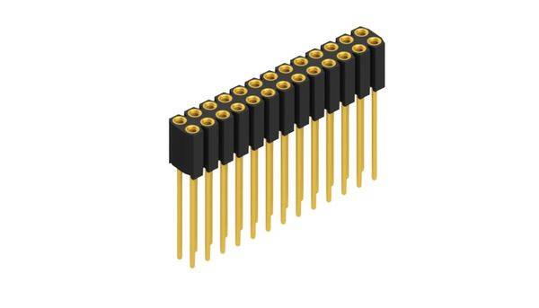 Fischer Elektronik SIL socket (precision) No. of rows: 2 10025847 10 pc(s)-0