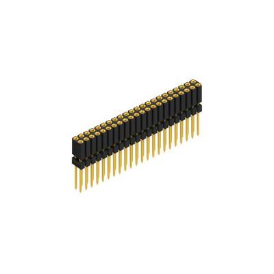 Fischer Elektronik SIL socket (precision) No. of rows: 2 10026310 10 pc(s)-0