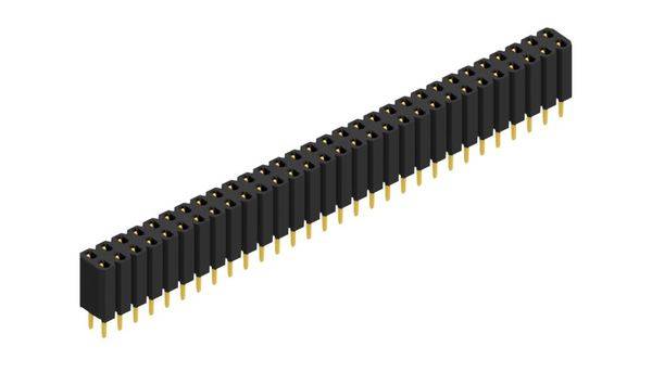 Fischer Elektronik SIL socket (standard) No. of rows: 2 10026384 10 pc(s)-0