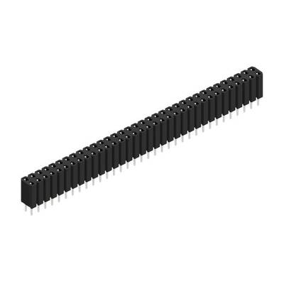 Fischer Elektronik SIL socket (standard) No. of rows: 2 10026393 10 pc(s)-0