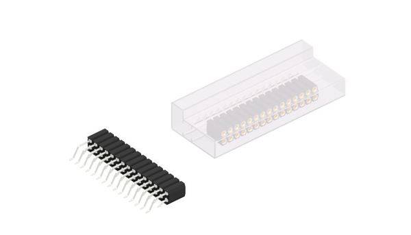 Fischer Elektronik SIL socket (precision) No. of rows: 2  10136476 10 pc(s)