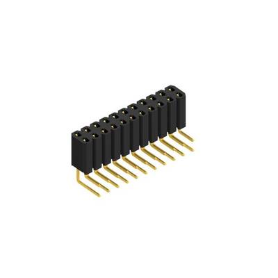 Fischer Elektronik SIL socket (standard) No. of rows: 2 10026588 10 pc(s)-0