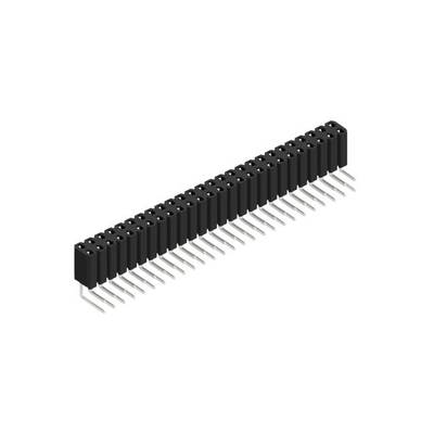 Fischer Elektronik SIL socket (standard) No. of rows: 2 10026619 10 pc(s)-0