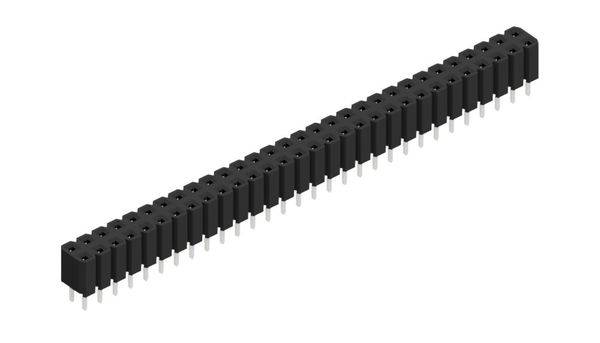 Fischer Elektronik SIL socket (standard) No. of rows: 2 10027063 10 pc(s)-0