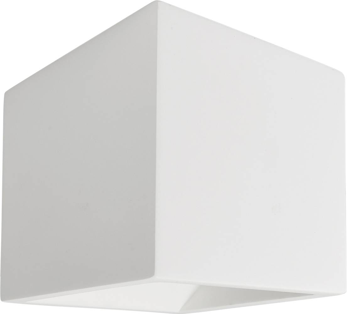 White, rectangular ceiling light with a minimalist design.
