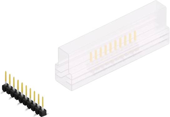 Fischer Elektronik Pin strip (standard) No. of rows: 1 10047374 10 pc(s)-0