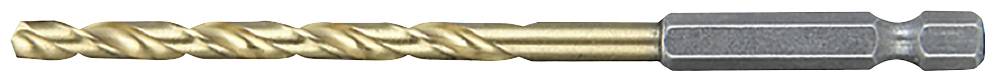 Makita D-14956 HSS TiN Metal twist drill bit 1-piece 4.2 mm Total length 95 mm titanium-coated 1/4 (6.3 mm) 1 pc(s)
