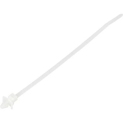 TRU COMPONENTS TC-WM-115-3.6-N Cable tie 155 mm 3.6 mm Ecru Wing lock, Chemical-resistant 100 pc(s)