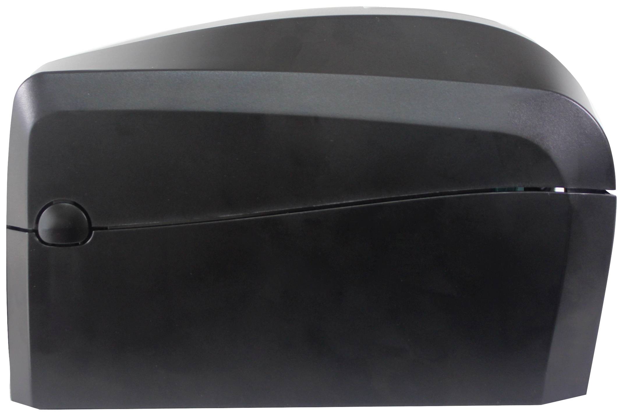 A black plastic box that serves as an enclosure or protective cover.