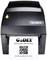 A label printer prints a white label with the text 'GoDEX Barcodes Made Easy', underneath a QR code and the website 'www.godexintl.com'.