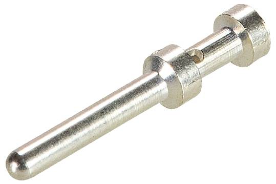 Metal pin with two ring-shaped thickenings, presumably a component or connecting element.