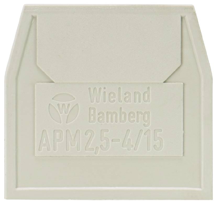 Grey-white cover with embossed text 'Wieland Bamberg APM 2.5-4/15'.