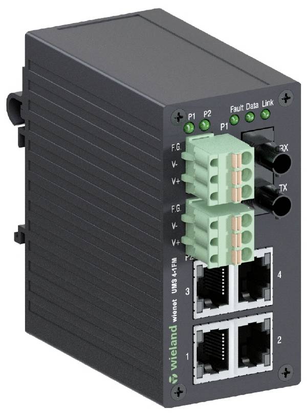 Wieland Electric 83.040.0002.0 WIENET UMS 4-1FM Network switch