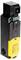 Industrial safety end switch in black and yellow, rectangular shape.