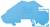 Blue plastic moulded part with mechanical structure, embossed with 'WKIF/SH/35'.