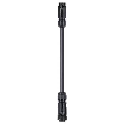 Black cylindrical object, possibly a connector or pipe, with ribbed surface at both ends.