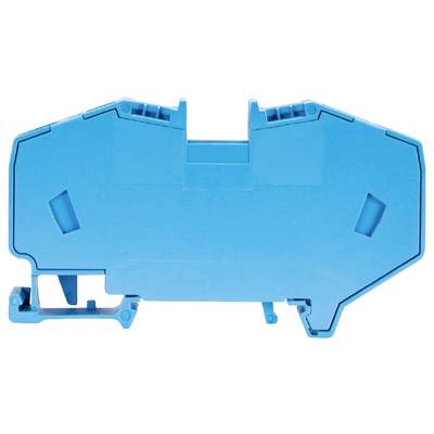 A blue electrical connection component with multiple terminal clamps, used for electrical circuit construction.