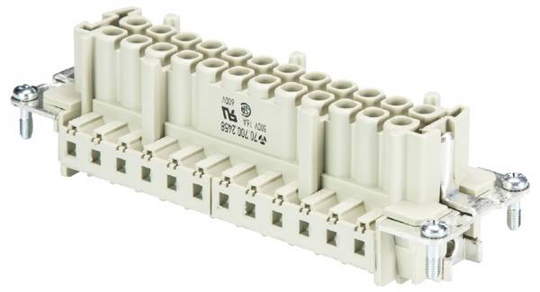 Wieland Electric 70.700.2458.0 Socket inset Total number of pins 24 10 pc(s)