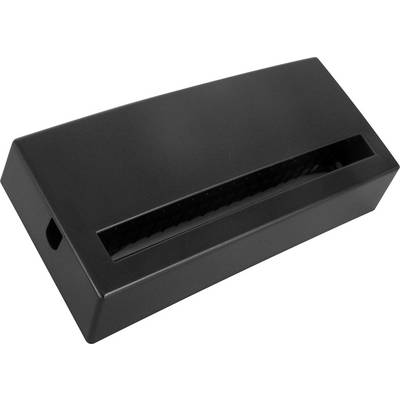 A black, rectangular plastic casing with a long, narrow slot in the centre.
