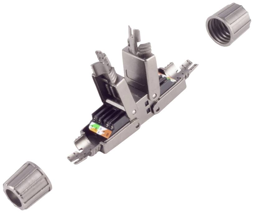 BKL Electronic 10121214 LSA connector, tool free, quick, STP, CAT. 6 A Black Content: 1 pc(s)