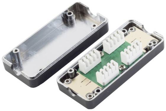 BKL Electronic 10121223 CAT 7 LSA connection box, connector Black Content: 1 pc(s)
