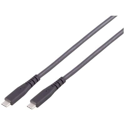 USB-C cable with two plugs, suitable for data transfer and charging devices.