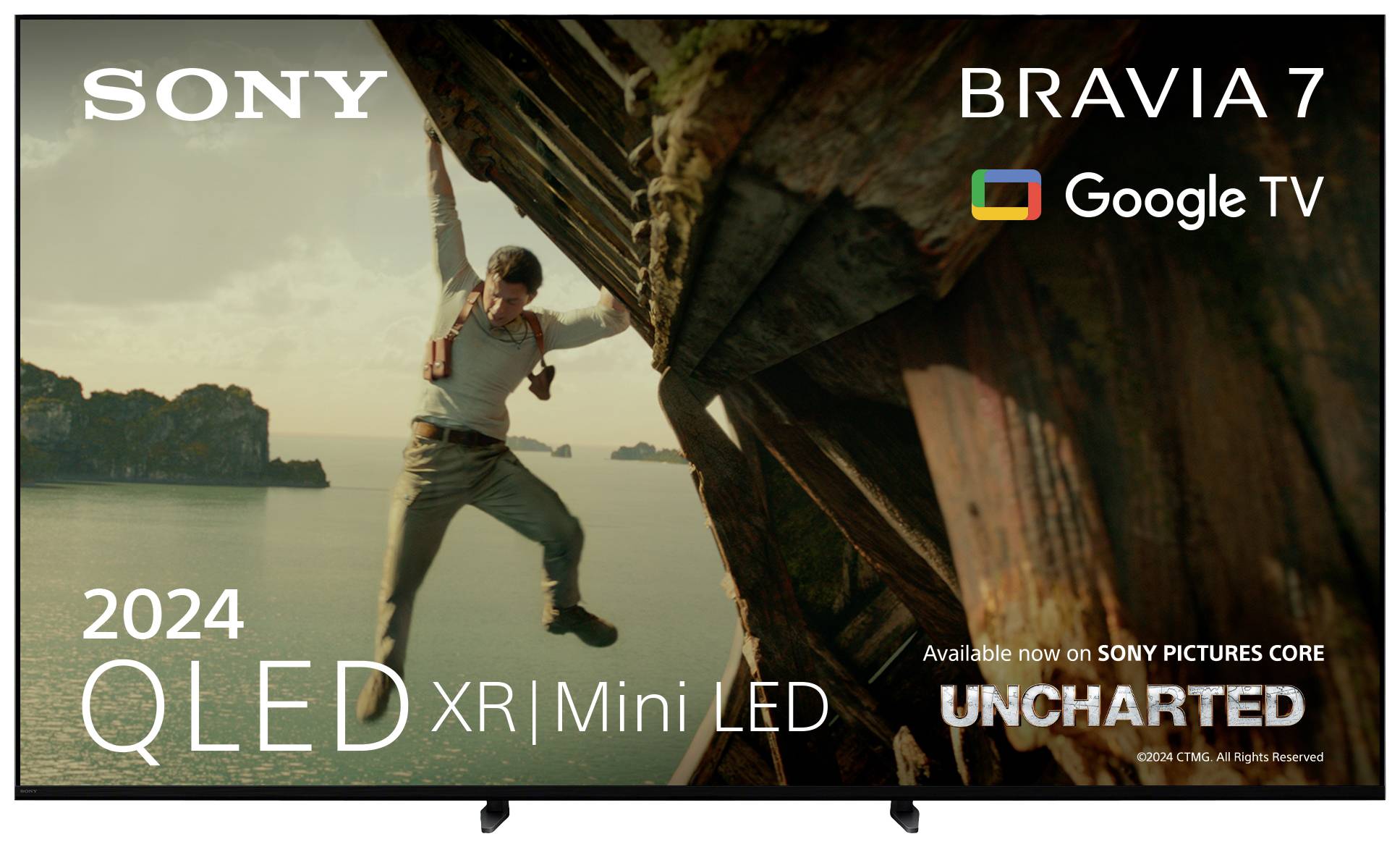 Sony Bravia 7 LED TV 189 cm 75 inch EEC D (A - G) CI+, DVB-C, DVB-S, DVB-S2, DVB-T, DVB-T2, Smart TV, UHD, Wi-Fi, PVR ready Dark silver