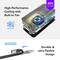 'Advanced cooling with built-in fan, 8000 rpm, 40% cooling. Robust and flexible cable design.'