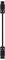 Black, elongated electronic component with two plug connections at each end, possibly a cable with special connectors.