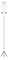 White electrical plug cable with three protruding wires in blue, yellow-green and brown, suitable for electronic connections.