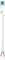 An electrical cable with a blue and a brown wire, and a white plug attachment.